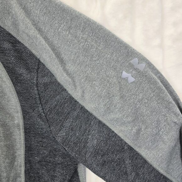 Under Armour Threadborne 1/2 Zip Training Pullover Gray Heather Men's Size XL - Picture 3 of 13